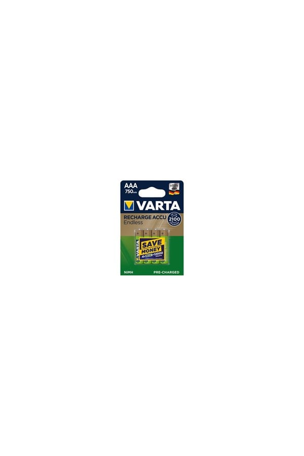 Varta AAA 1.2V 750Mah NI-MH Hazır Şarjlı İnce Kalem Pil 4’lü
