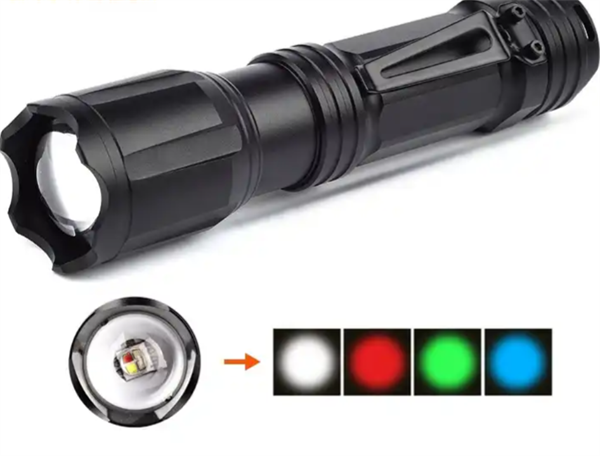 10W 2000 Lümen 4 Renk Güçlü EL Feneri Watton Wt-605 Zoomlu
