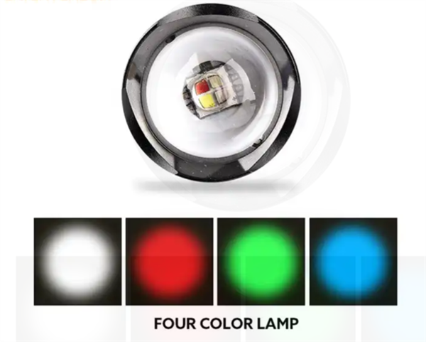 10W 2000 Lümen 4 Renk Güçlü EL Feneri Watton Wt-605 Zoomlu