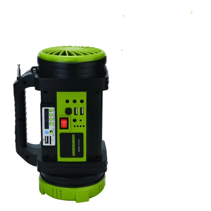 Wison WS-5683 30W Solar Güneş Panelli Şarjlı Kamp Lambası Ev Aydınlatma Seti (Radyo, Vantilatör Fan ve Powerbank Özellikli