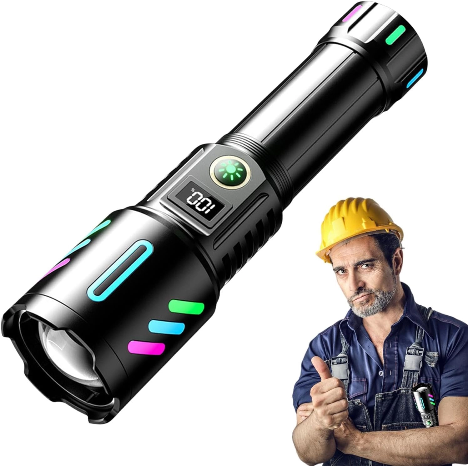 Wison WS-9944 25W 2500 Lümen Beyaz Lazer LED Uzun Menzilli Şarjlı El Feneri - Zoomlu ve Fosforlu Alüminyum Gövde