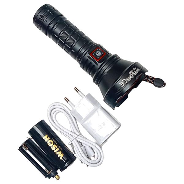 Wison WS-3899 50W Uzun Menzilli El Feneri Süper Parlak Beyaz Lazer LED Işık