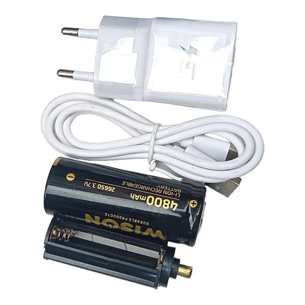 Wison WS-3899 50W Uzun Menzilli El Feneri Süper Parlak Beyaz Lazer LED Işık