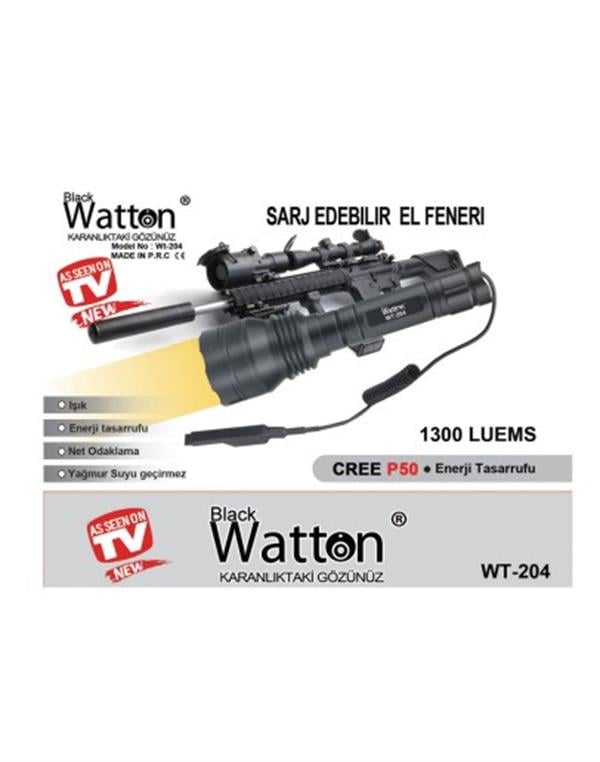 WATTON WT-204 ÖZEL SARI RENK TÜFEK FENERİ
