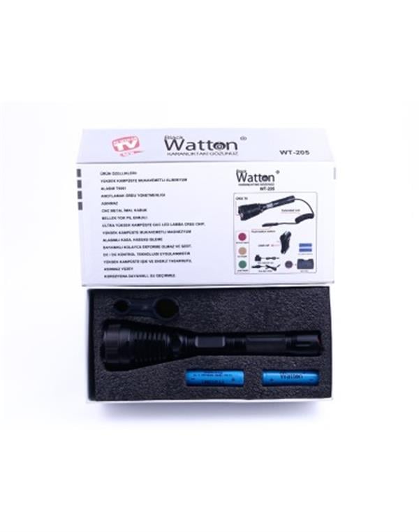 WATTON WT-205 / ORJİNAL 800 LÜMEN T6 ÖZEL AVCI FENERİ