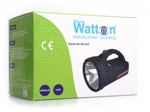 Watton wt-240 Şarjlı Spot El Feneri 20wat