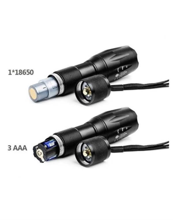 WATTON WT-610 / EYAZ , SARI VE MOR RENK AYDINLATMA Q5 LED FENER