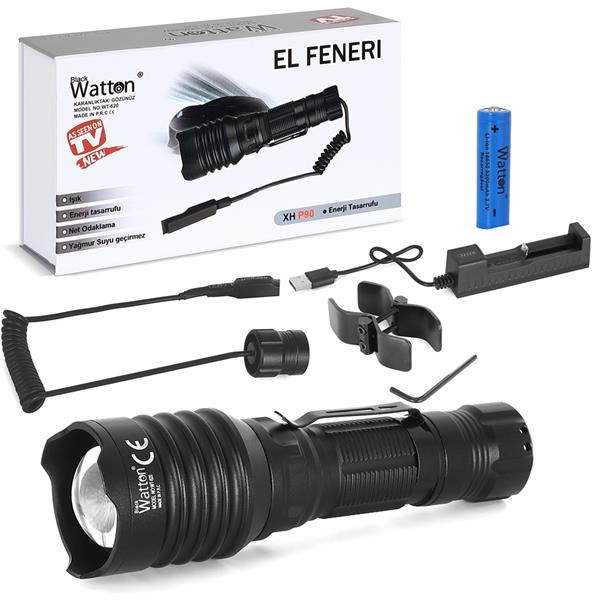 WATTON WT-620 TG-10 ŞARJLI PROFESYONEL AV FENERİ