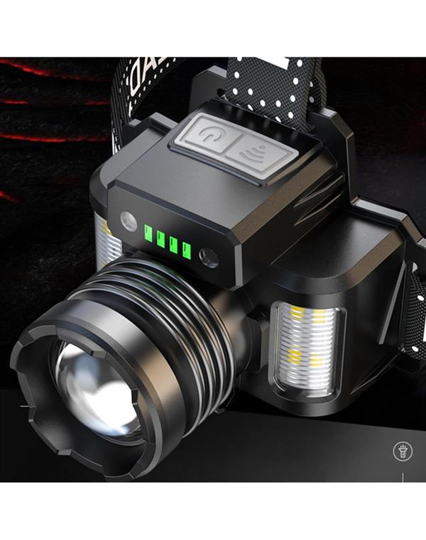 Sensörlü CREE TG LED Şarjlı Kafa Lambası Güçlü Aydınlatma Profesyonel Kullanım WT-625