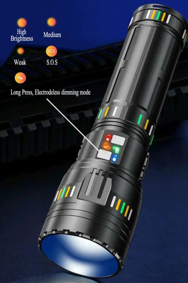 WATTON WT-631 Lazer Etkili Profesyonel El Feneri 30000 Lümen