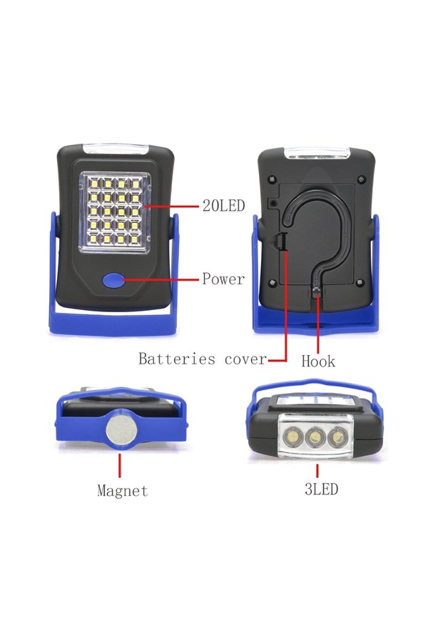 WATTON WT-311 20+3 SMD MIKNATISLI PARLAK LED LAMBA OTO TAMİRCİ
