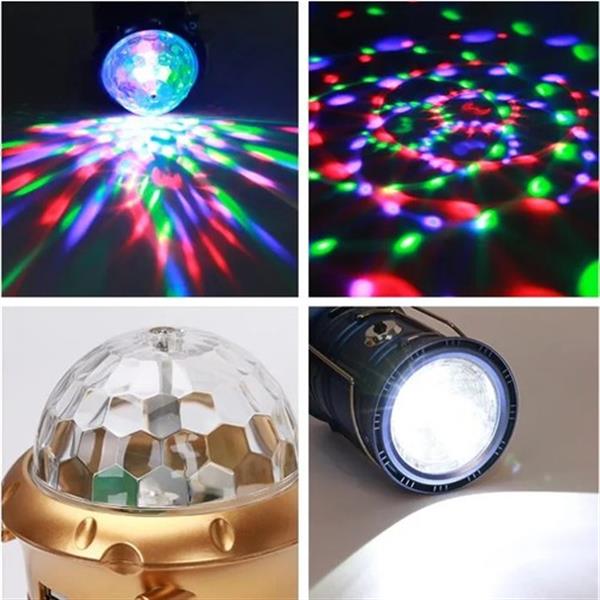 Magic Cool Camping Lights XF-5801 1W + 6 LED + 3 Renkli LED